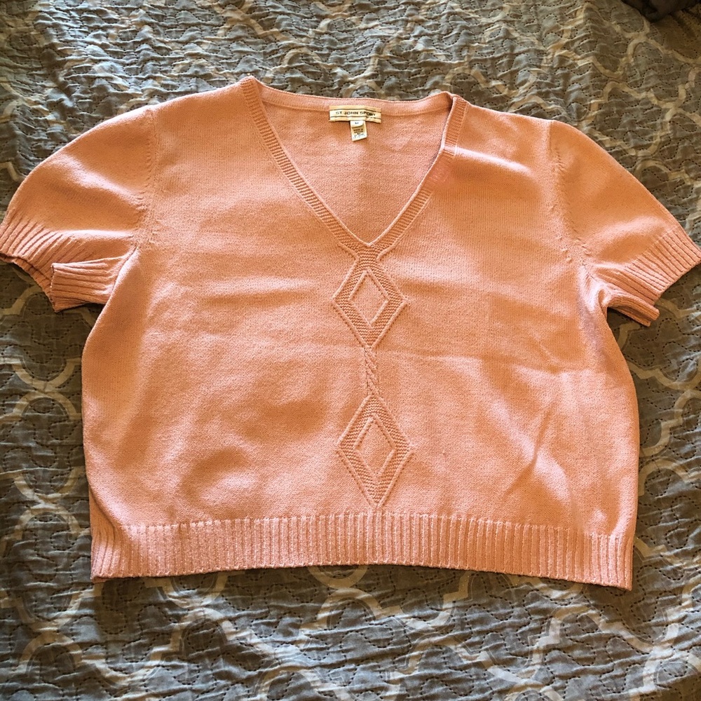 St. John Sport Pink Top Size Medium